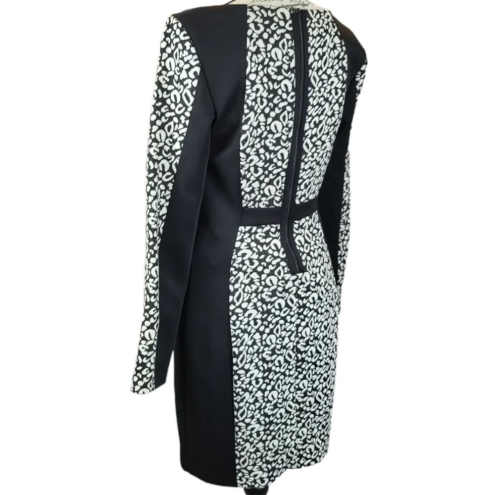 GUESS Animal Print Knee Length Dress -10 - Picture 2 of 4